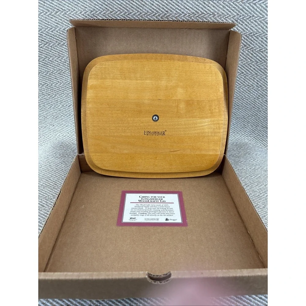 Longaberger 1998 Collector's Club Harbor Basket Protector & Lid